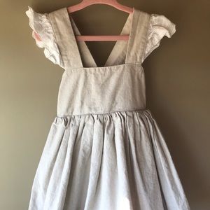 NWOT Boutique Linen and Eyelet Dress